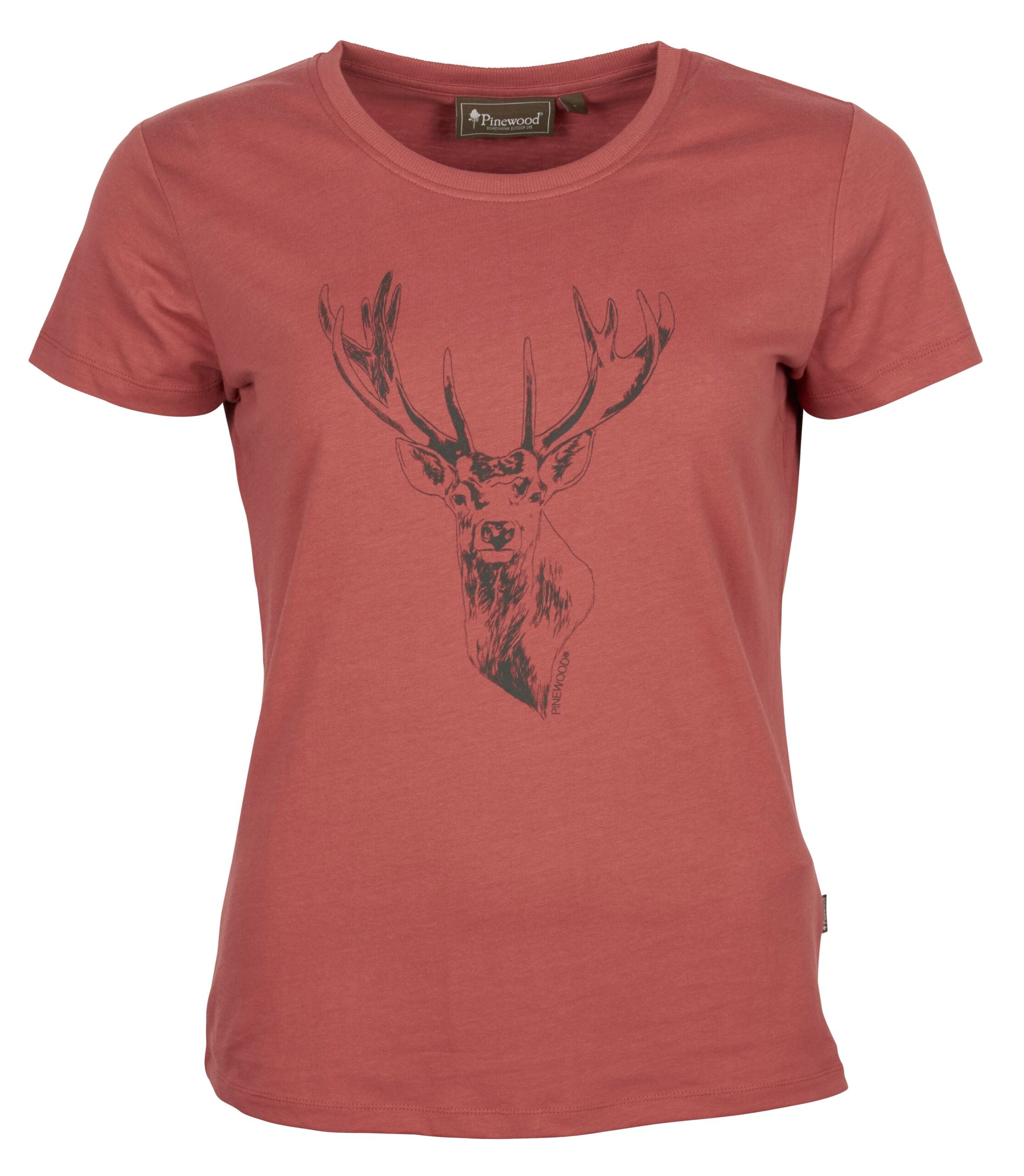 PINEWOOD - Red Deer T-shirt, Rusty Pink