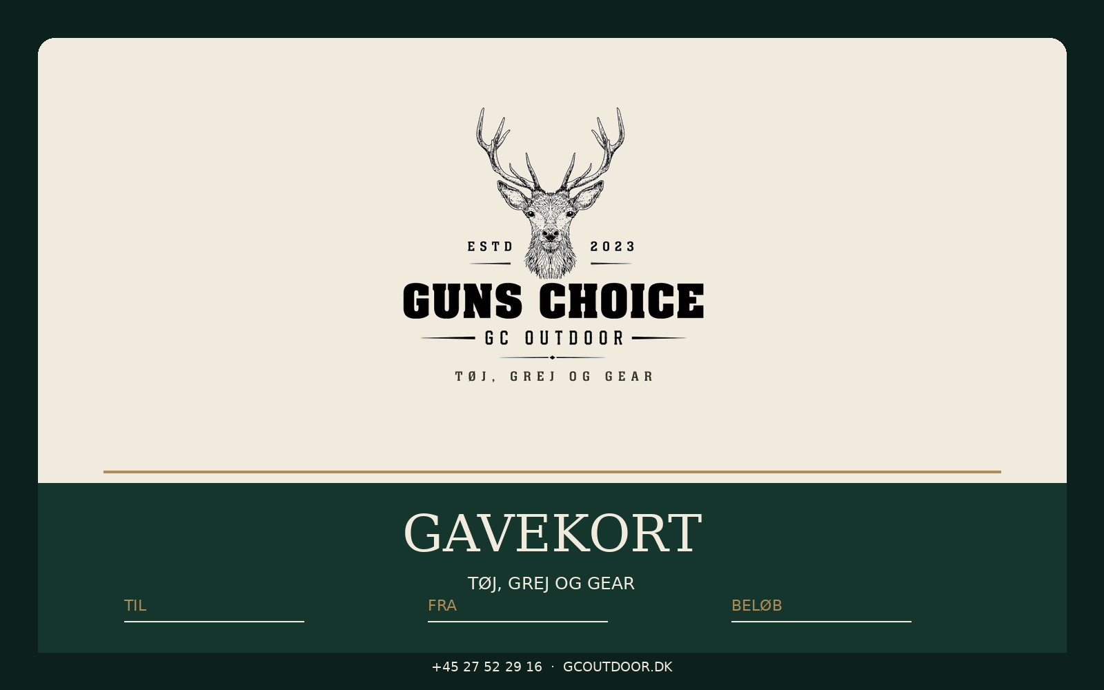 GC Outdoor - gavekort