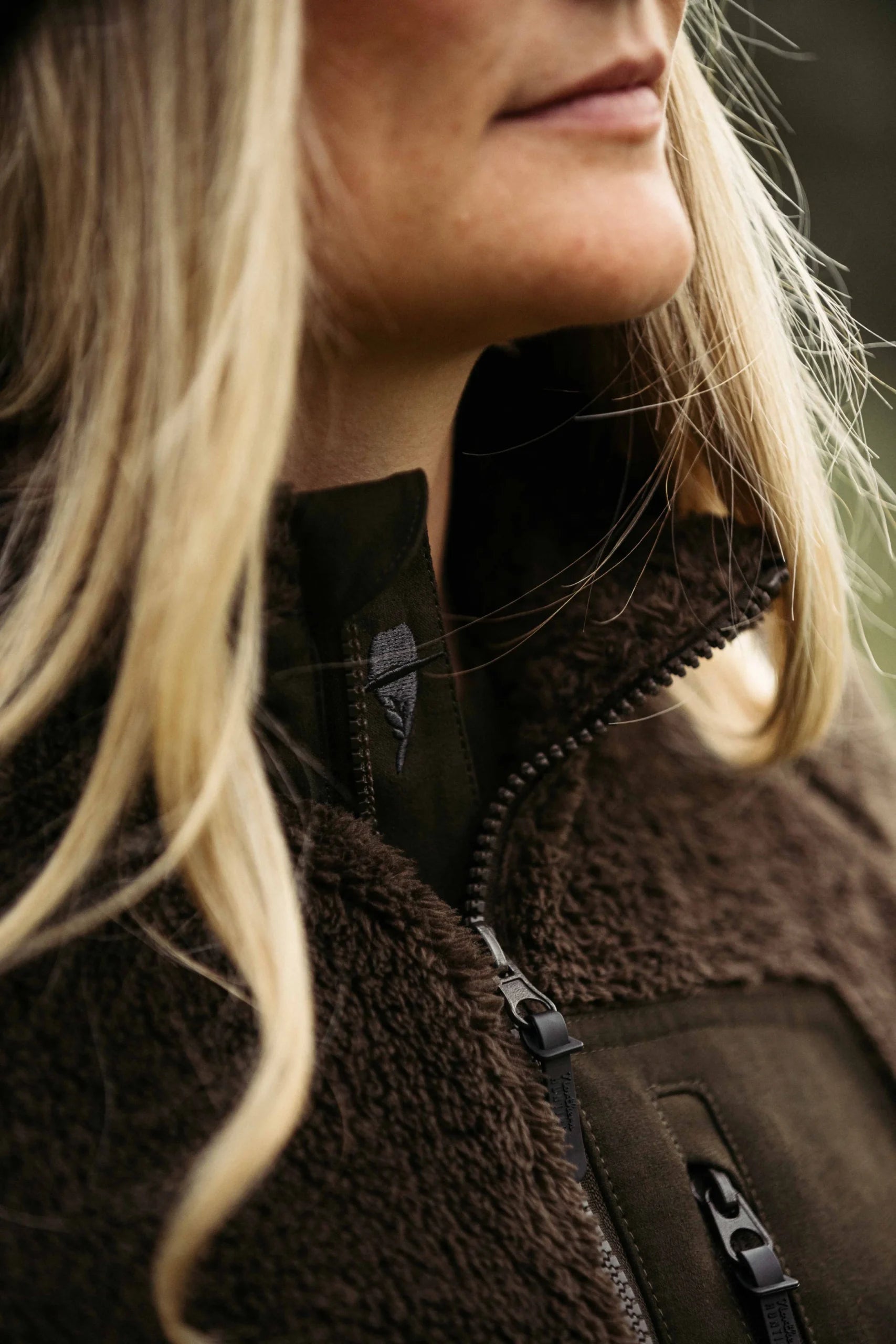 Northern Hunting - RIKVI Dark Green fleeceanorak