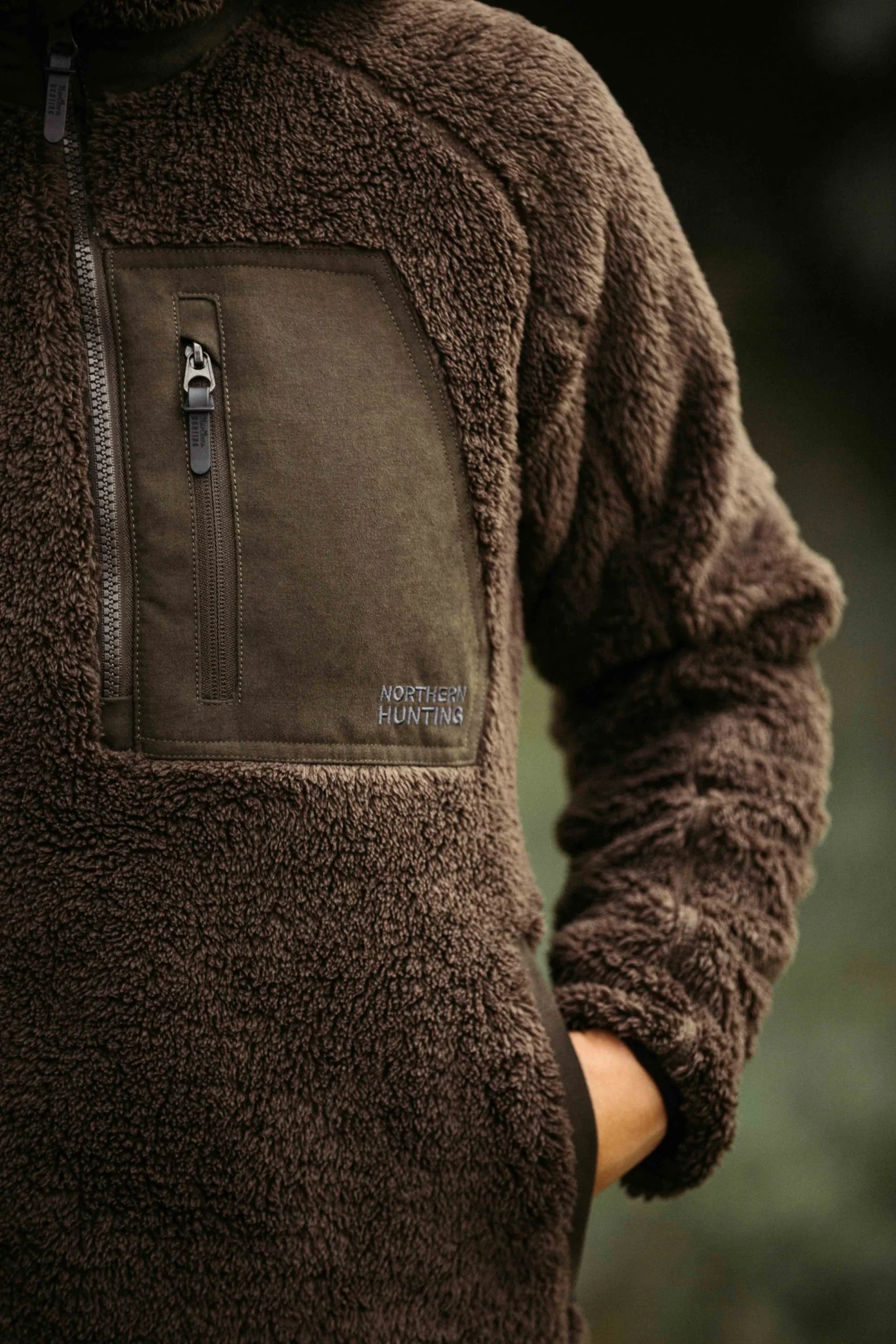 Northern Hunting - RIKVI Dark Green fleeceanorak