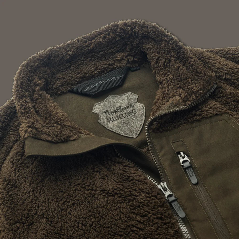 Northern Hunting - RIKVI Dark Green fleeceanorak