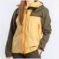 Pinewood Abisko Trekking 3L - Trekking dame jakke vandtæt mosgreen, golden Hay