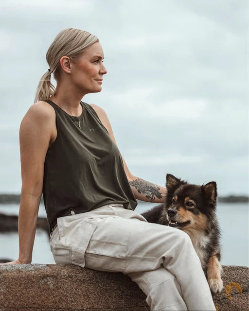 PINEWOOD - Finnveden AirVent Function Tank Top_Moss-Green