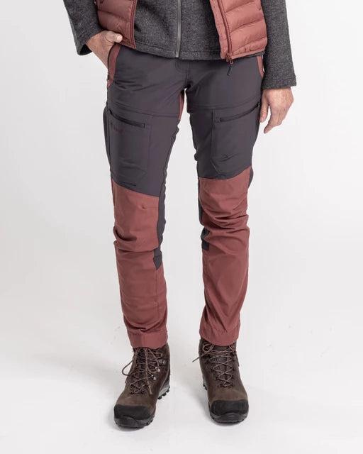 PINEWOOD - Finnveden Hybrid bukser_Marron Rose-Dark Anthracit
