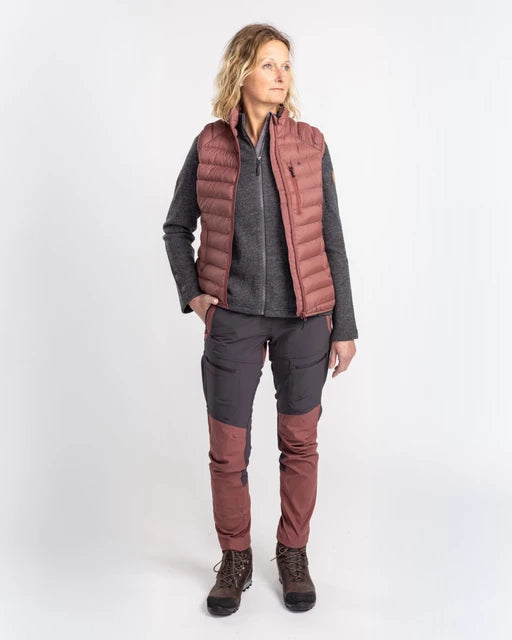 PINEWOOD - Finnveden Hybrid bukser_Marron Rose-Dark Anthracit