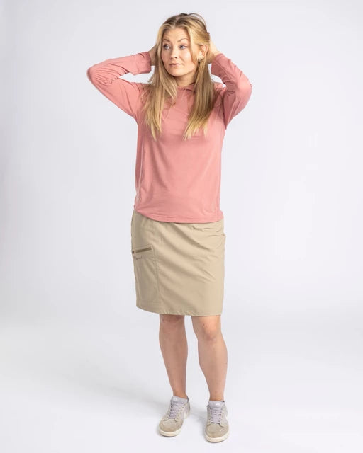 PINEWOOD - InsectSafe function hoodie_brick pink