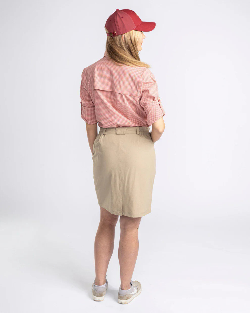 PINEWOOD - insectSafe skjorte_Brick pink & Off white
