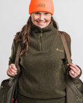 PINEWOOD - Hurricane Sweater - Dark Green - dame