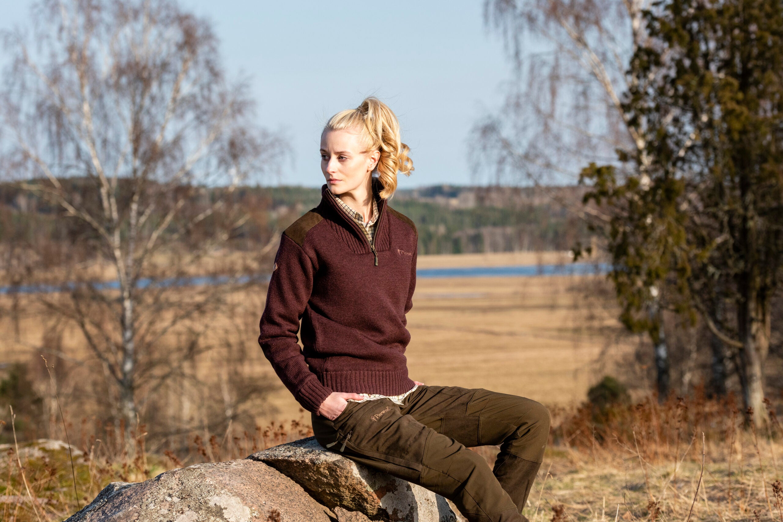 PINEWOOD - Hurricane sweater - Dark Burgundy