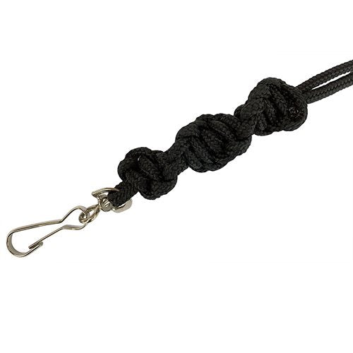 Fløjtesnor til hundefløjte, twist, sort