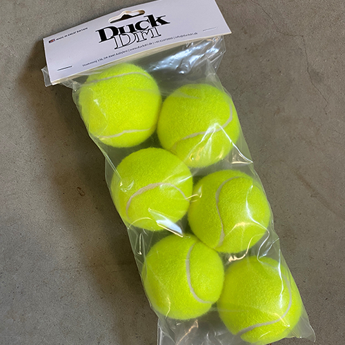 Tennisbold til hundetræning, Ø6,4 pr. stk.